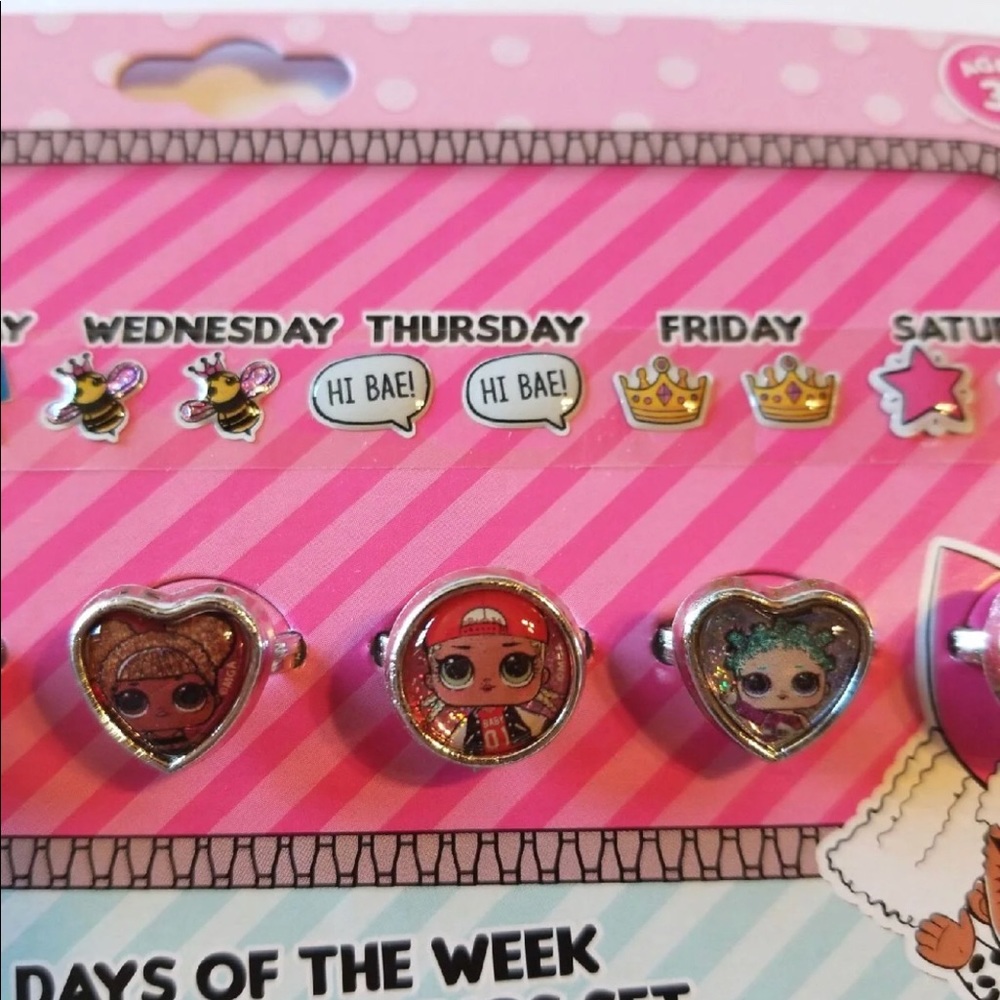 LOL SURPRISE DOLLS RINGS & EARRINGS - Picture 5 of 7